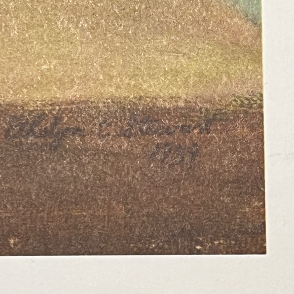 Vintage Large Lithograph Ethelyn C Stewart 1939 Masters 28x22 Art Autumn Summer - Picture 15 of 17